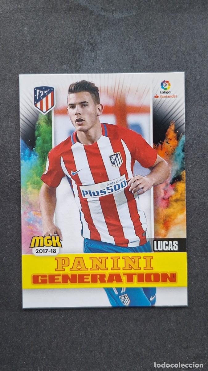 Cromos de f&uacute;tbol: L1 LUCAS ATLETICO DE MADRID 81 PANINI GENERATION PANINI MEGACRACKS 2017 2018 17 18