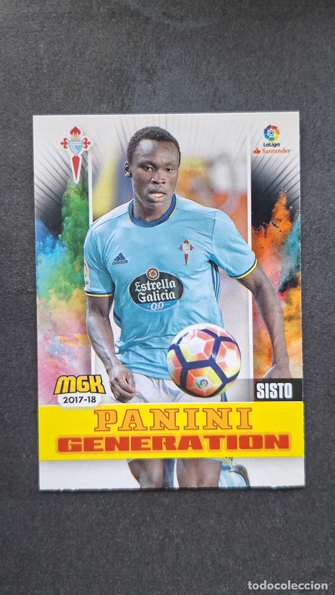 Cromos de f&uacute;tbol: L1 SISTO CELTA DE VIGO 162 PANINI GENERATION PANINI MEGACRACKS 2017 2018 17 18