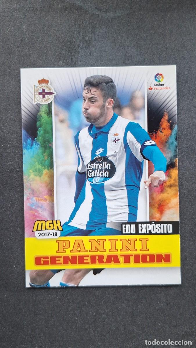 Cromos de f&uacute;tbol: L1 EDU EXPOSITO DEPORTIVO DE LA CORU&Ntilde;A 189 PANINI GENERATION PANINI MEGACRACKS 2017 2018 17 18