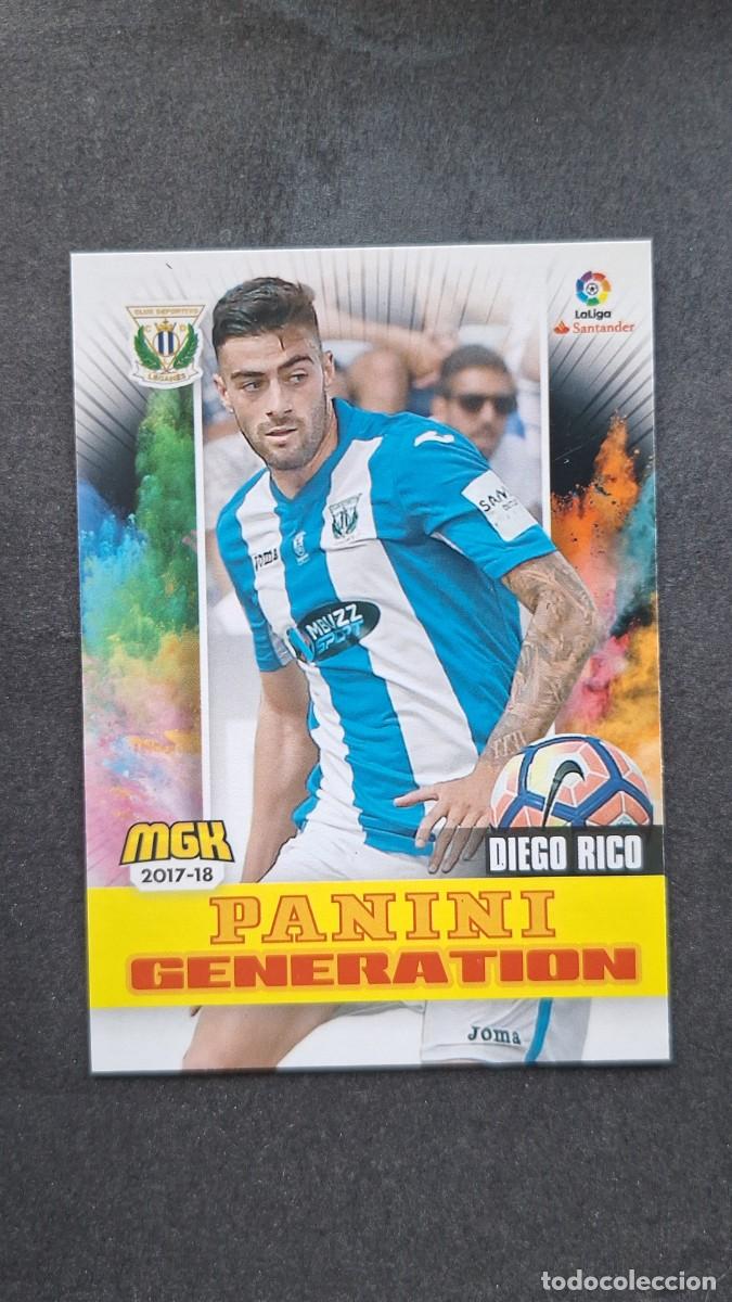 Cromos de f&uacute;tbol: L1 DIEGO RICO C. D. LEGANES 351 PANINI GENERATION PANINI MEGACRACKS 2017 2018 17 18