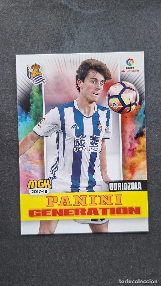 Cromos de f&uacute;tbol: L1 ODRIOZOLA REAL SOCIEDAD 459 PANINI GENERATION PANINI MEGACRACKS 2017 2018 17 18