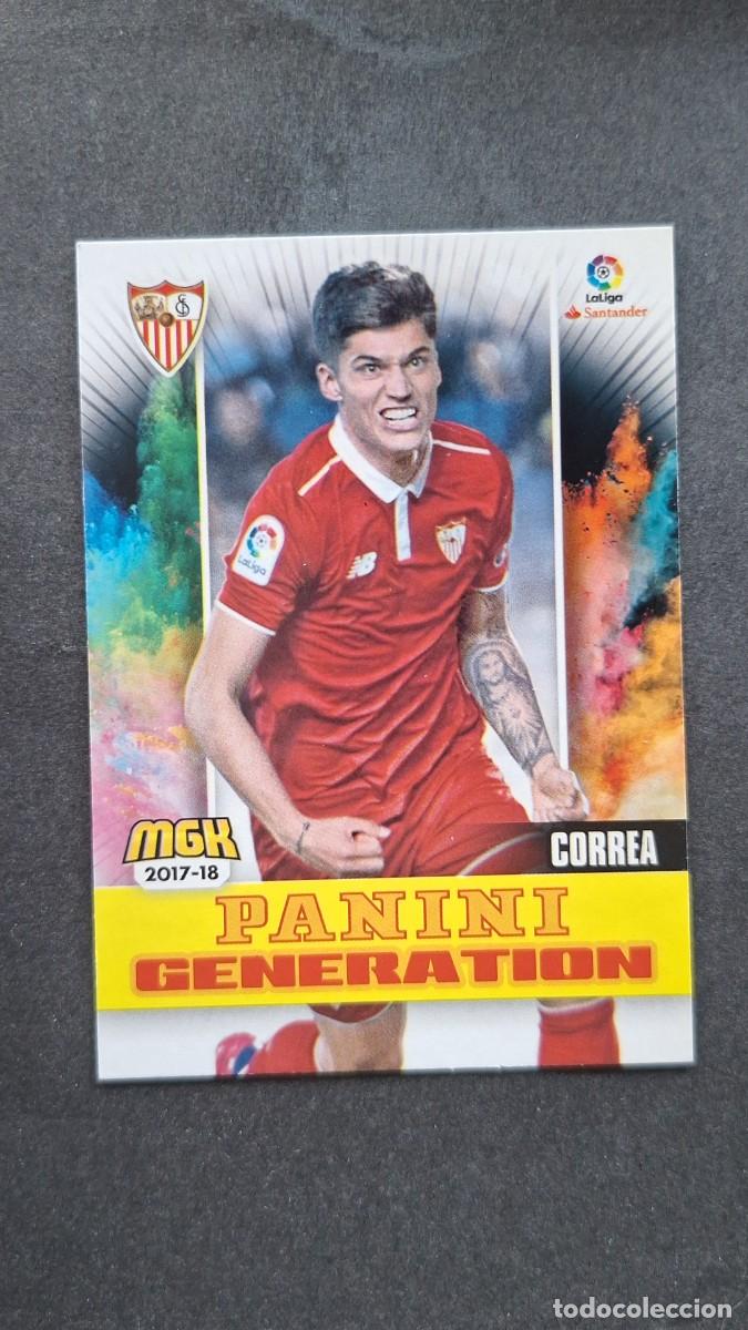 Cromos de f&uacute;tbol: L1 CORREA SEVILLA F. C. 486 PANINI GENERATION PANINI MEGACRACKS 2017 2018 17 18