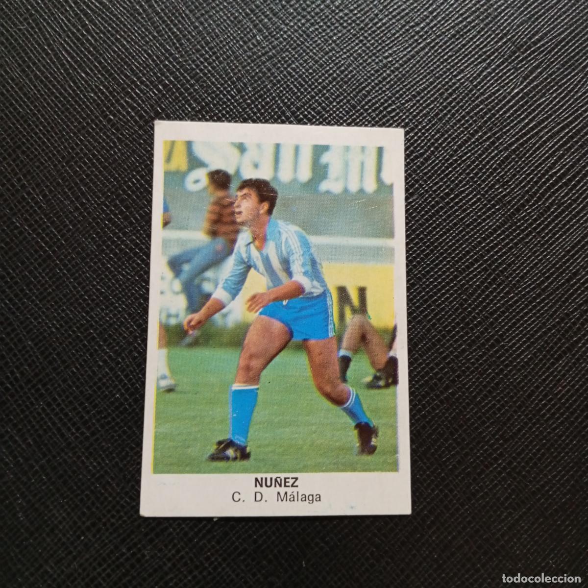 Cromos de f&uacute;tbol: NU&Ntilde;EZ MALAGA CANO 1983 1984 CROMO FUTBOL 83 84 LIGA - DESPEGADO - A25 PG27 FICHAJE 7