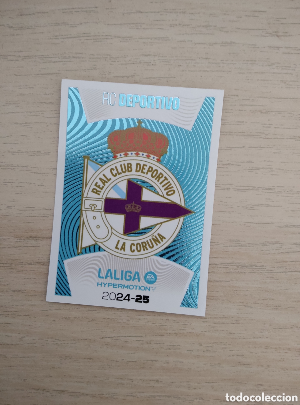 Cromos de f&uacute;tbol: 8 ESCUDO DEPORTIVO CORU&Ntilde;A LIGA ESTE 2024 2025