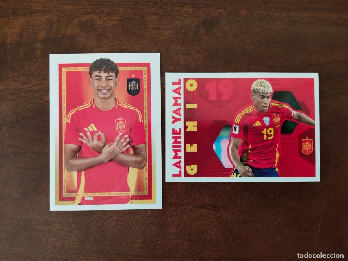 Cromos de f&uacute;tbol: 2 Cromos de Lamine Yamal. Mundial 2026. 49 y 71.