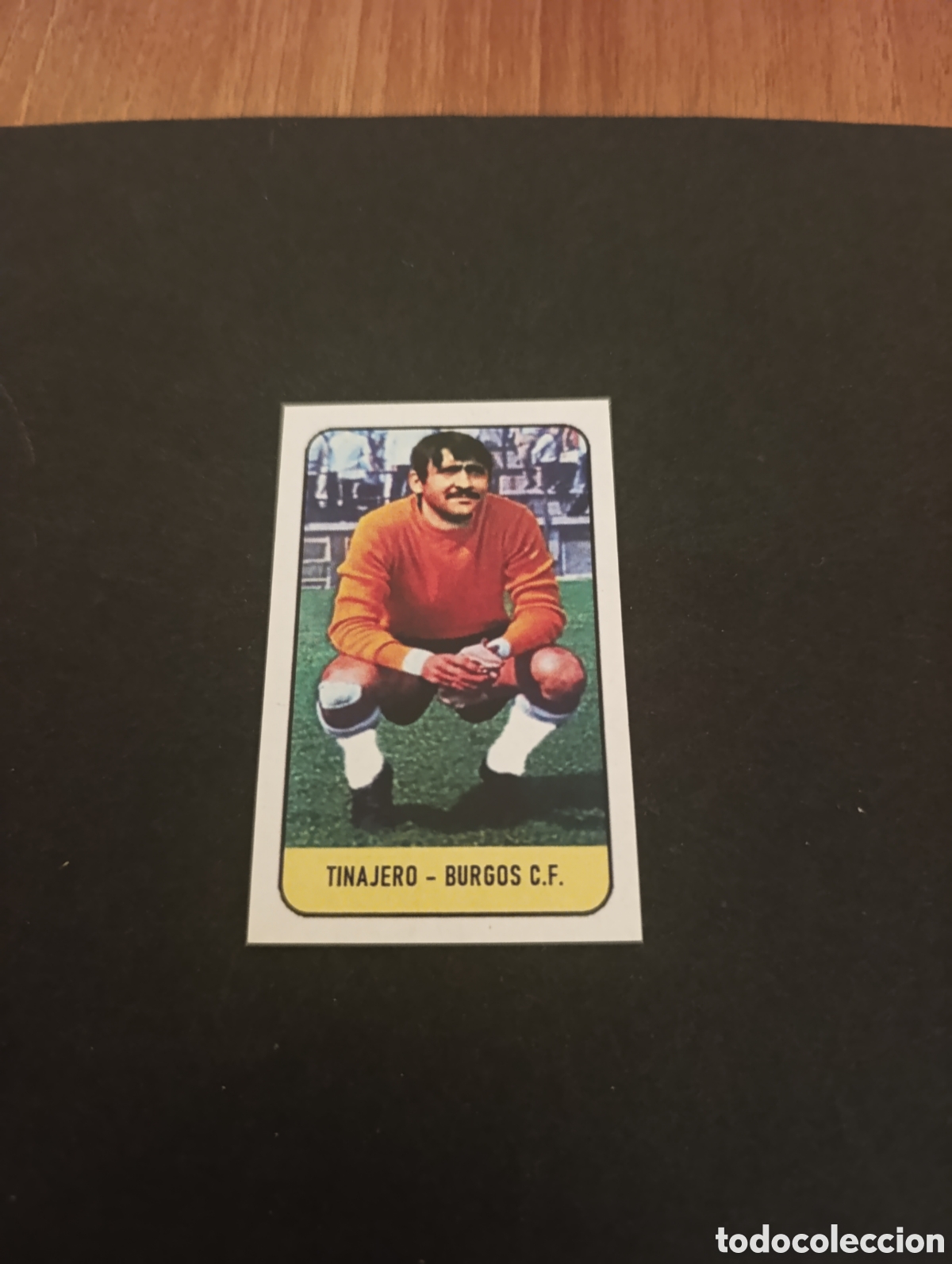 Cromos de f&uacute;tbol: Cromo Tinajero Burgos CF Liga Este 78 79, ampliaci&oacute;n de la colecci&oacute;n.
