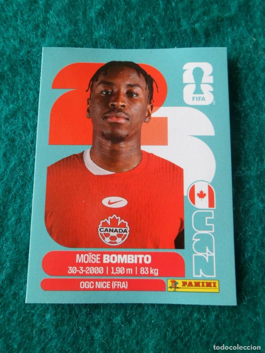 Cromos de f&uacute;tbol: CROMO FIFA WORLD CUP 2026. PANINI. MO&Iuml;SE BOMBITO. CAN 8