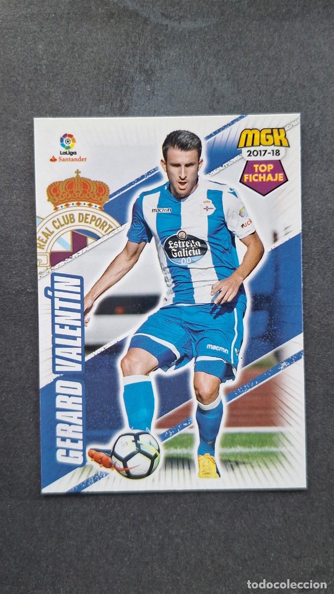 Cromos de f&uacute;tbol: L1 GERARD VALENTIN DEPORTIVO DE LA CORU&Ntilde;A 181 TOP FICHAJE PANINI MEGACRACKS 2017 2018 17 18