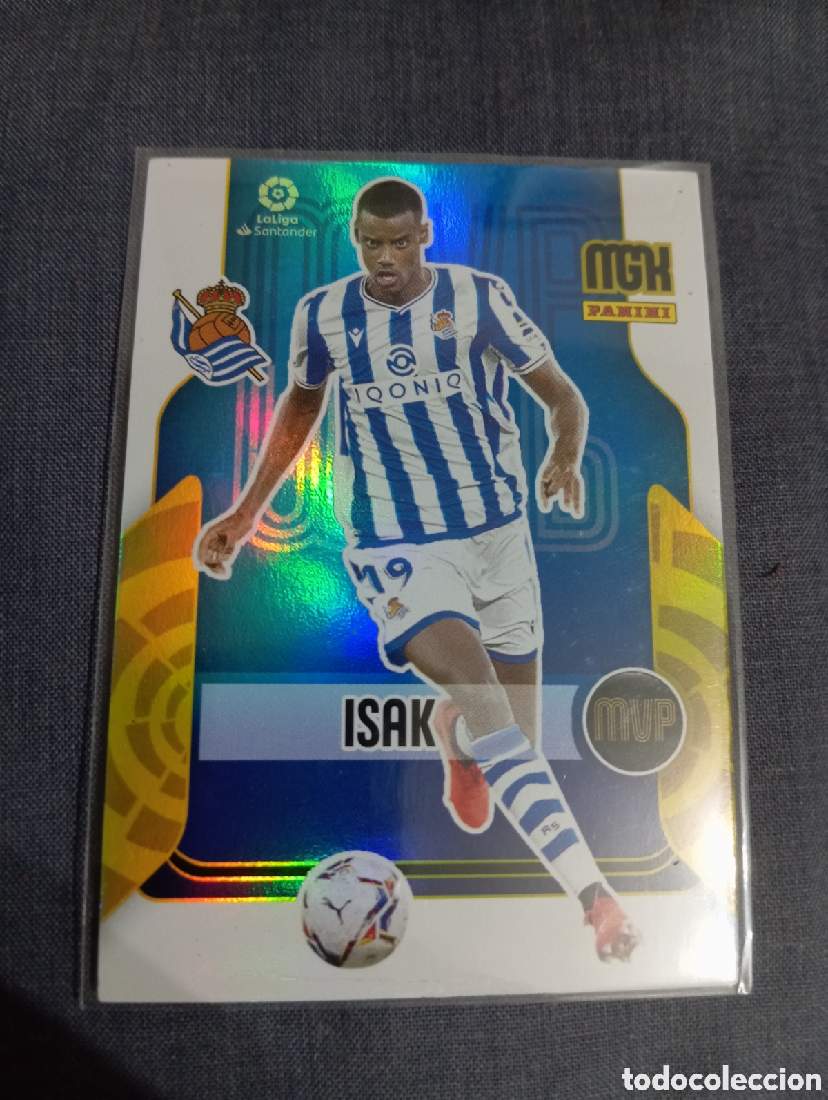 Cromos de f&uacute;tbol: Isak Real Sociedad MVP n&deg;369 / PANINI MEGACRACKS 2021/2022