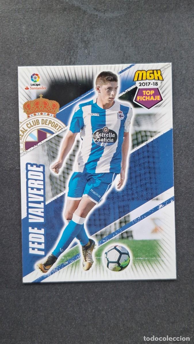 Cromos de f&uacute;tbol: L1 FEDE VALVERDE DEPORTIVO DE LA CORU&Ntilde;A 182 TOP FICHAJE PANINI MEGACRACKS 2017 2018 17 18