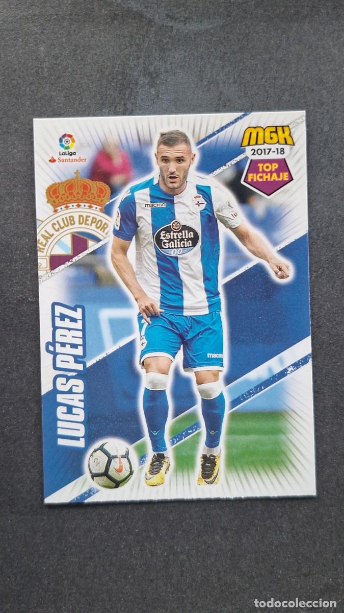 Cromos de f&uacute;tbol: L1 LUCAS PEREZ DEPORTIVO DE LA CORU&Ntilde;A 183 TOP FICHAJE PANINI MEGACRACKS 2017 2018 17 18