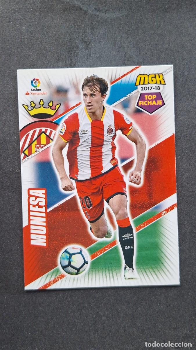Cromos de f&uacute;tbol: L1 MUNIESA GIRONA C. F. 289 TOP FICHAJE PANINI MEGACRACKS 2017 2018 17 18