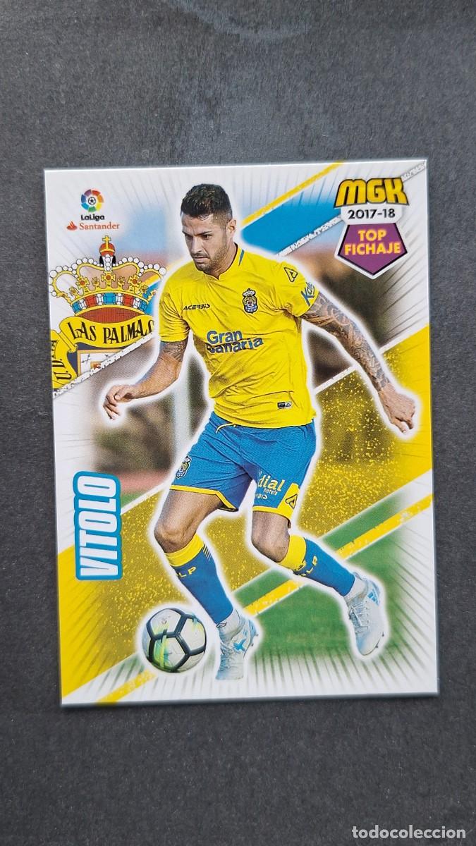 Cromos de f&uacute;tbol: L1 VITOLO U. D. LAS PALMAS 316 TOP FICHAJE PANINI MEGACRACKS 2017 2018 17 18