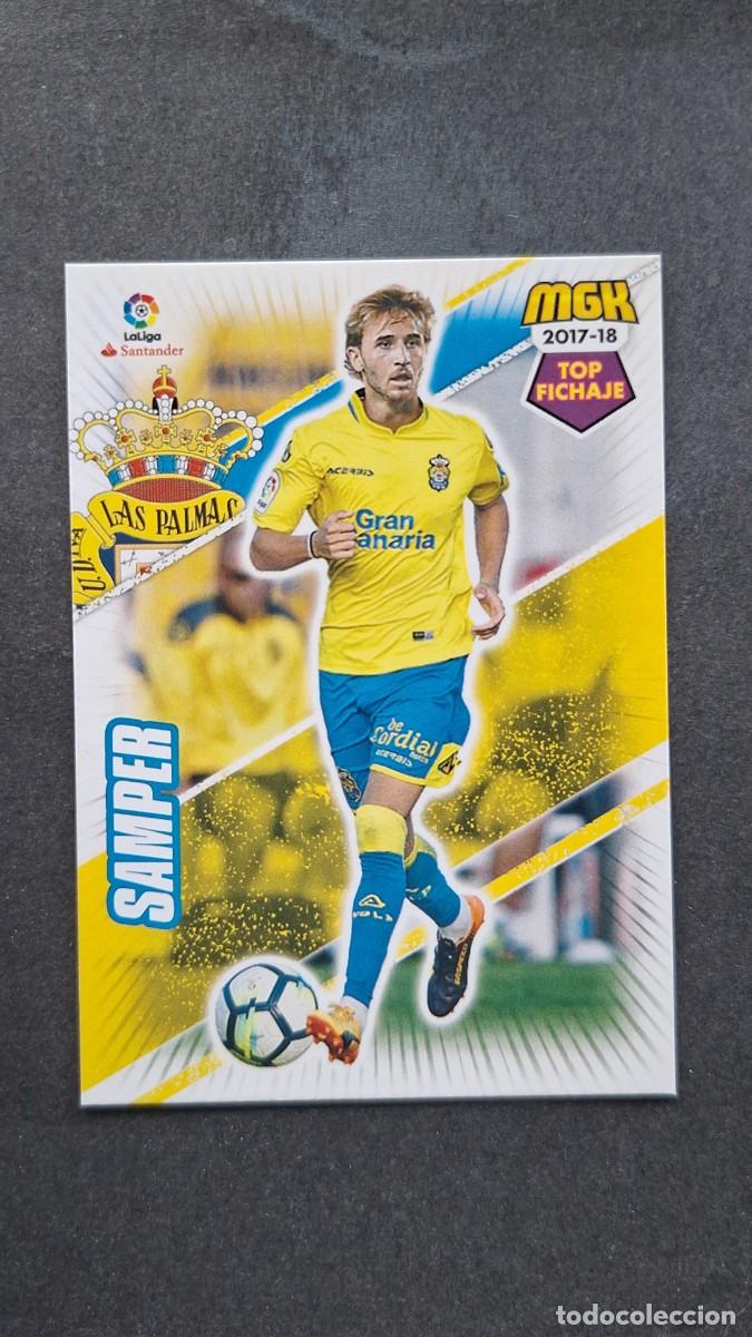 Cromos de f&uacute;tbol: L1 SAMPER U. D. LAS PALMAS 318 TOP FICHAJE PANINI MEGACRACKS 2017 2018 17 18