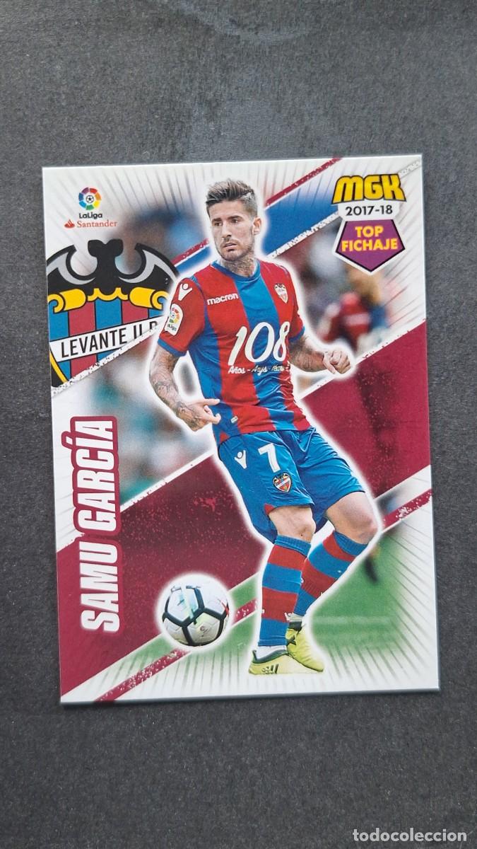 Cromos de f&uacute;tbol: L1 SAMU GARCIA LEVANTE U. D. 371 TOP FICHAJE PANINI MEGACRACKS 2017 2018 17 18