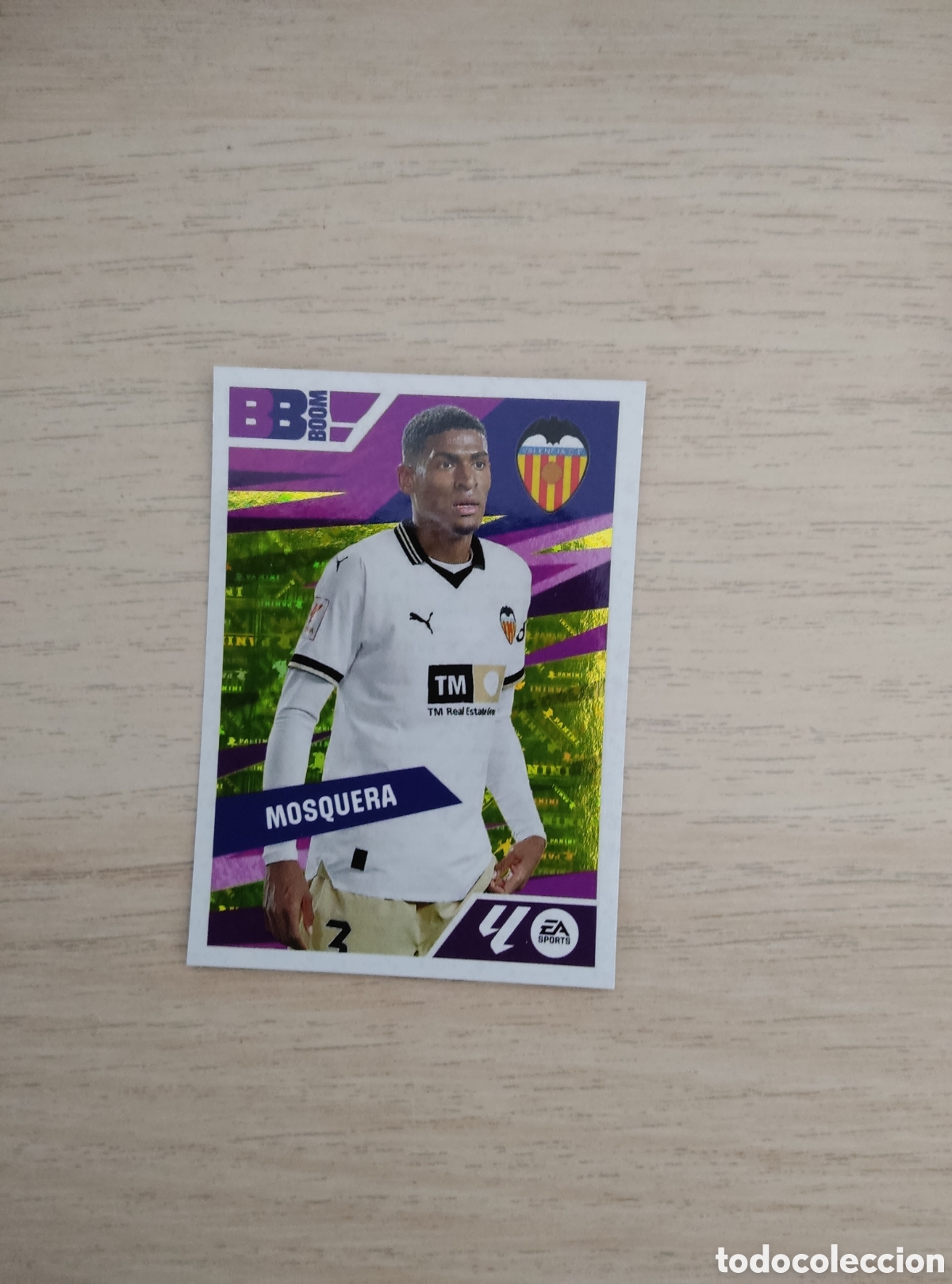 Cromos de f&uacute;tbol: 15 MOSQUERA VALENCIA BABY BOOM LIGA ESTE 2024 2025