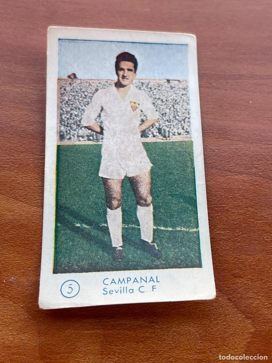 Cromos de f&uacute;tbol: CAMPANAL 3 SEVILLA Gr&aacute;ficas Bachende liga 1957 1958 sin pegar