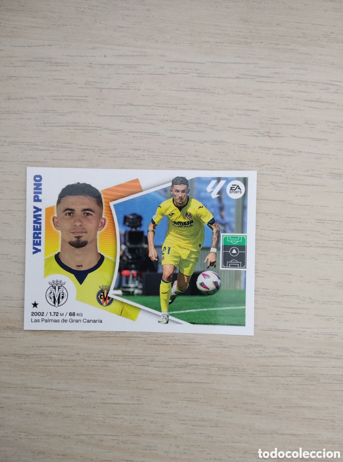 Cromos de f&uacute;tbol: 17 YEREMY PINO VILLARREAL LIGA ESTE 2024 2025