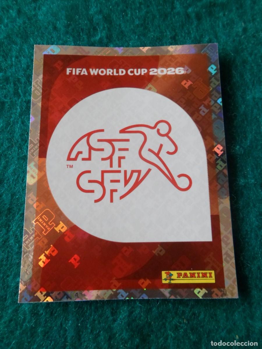 Cromos de f&uacute;tbol: CROMO FIFA WORLD CUP 2026. PANINI. LOGO SUIZA. SUI 1