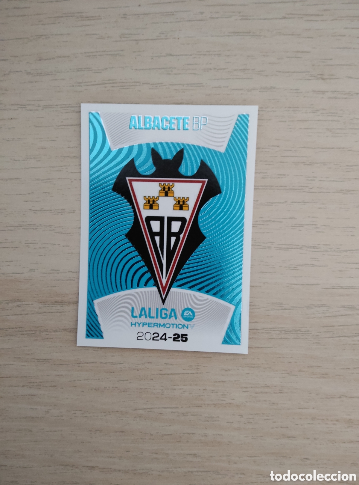 Cromos de f&uacute;tbol: 1 ESCUDO ALBACETE LIGA ESTE 2024 2025