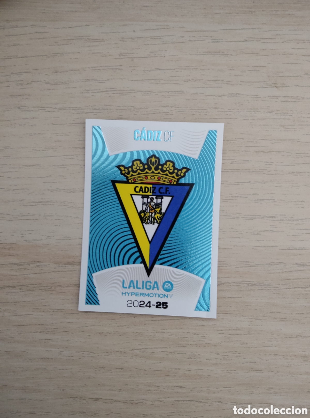 Cromos de f&uacute;tbol: 4 ESCUDO CADIZ LIGA ESTE 2024 2025