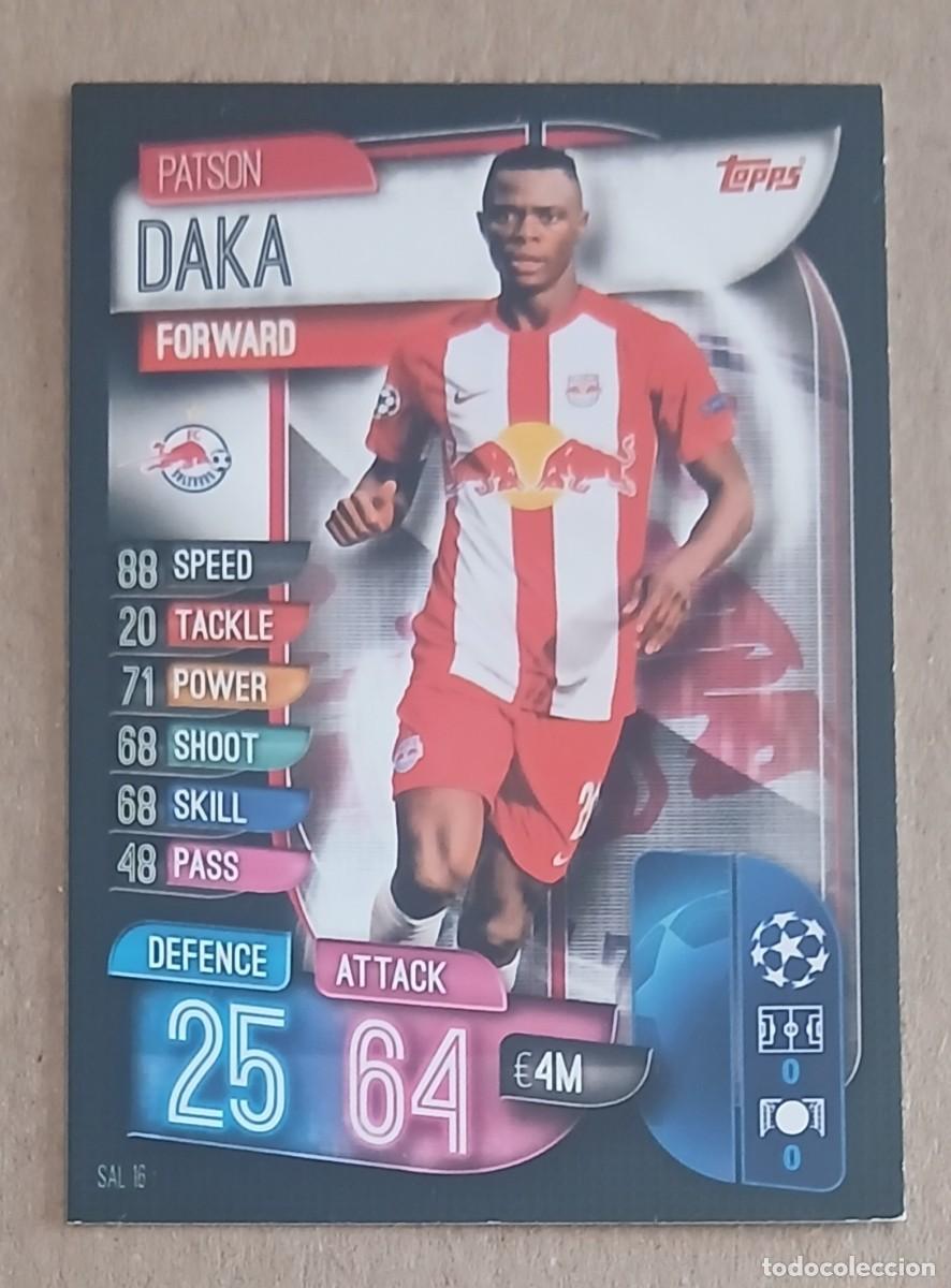 Cromos de f&uacute;tbol: CROMO SAL 16 PATSON DAKA ROOKIE SALZBURGO TOPPS MATCH ATTAX CHAMPIONS 2019-2020. Nuevo.