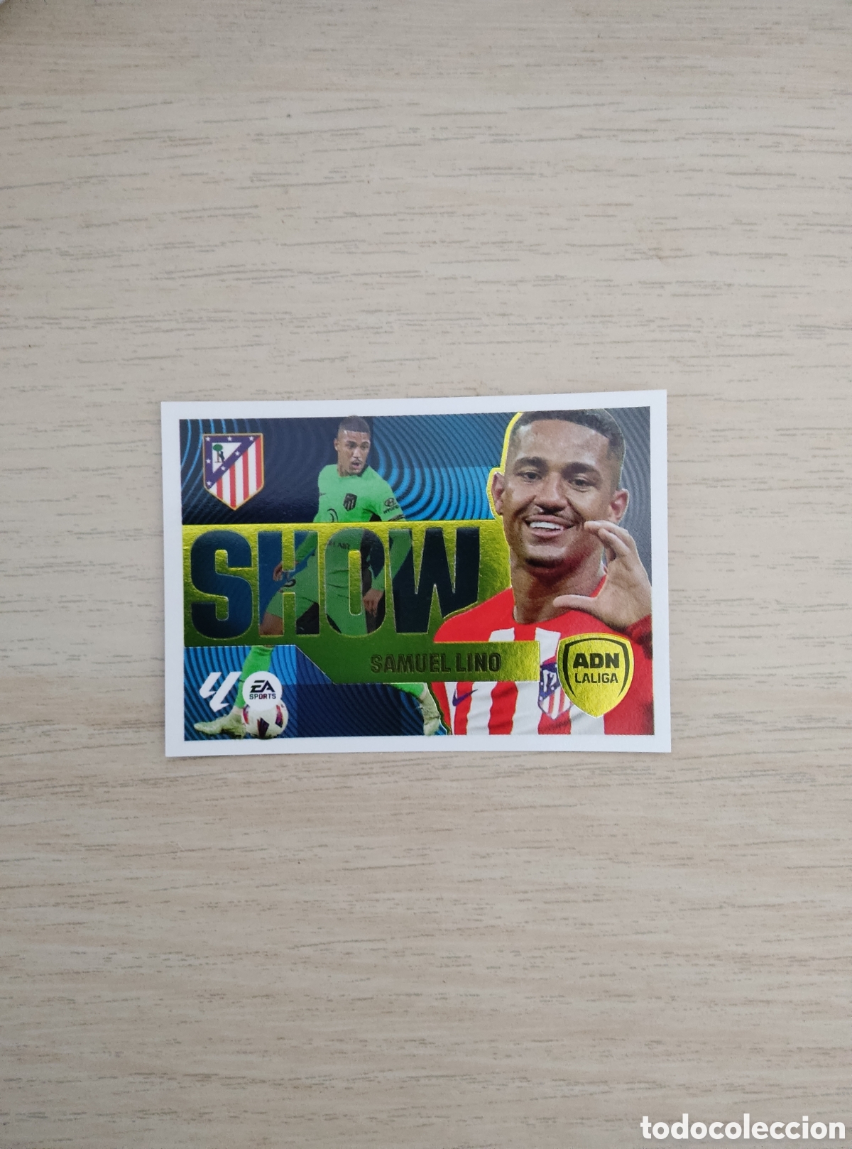 Cromos de f&uacute;tbol: 11 SAMUEL LINO ATLETICO MADRID LA LIGA SHOW LIGA ESTE 2024 2025