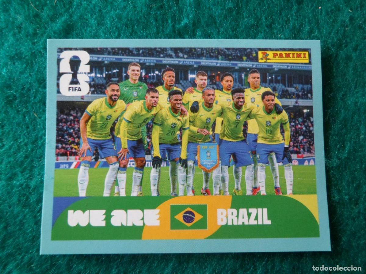 Cromos de f&uacute;tbol: CROMO FIFA WORLD CUP 2026. PANINI. EQUIPO (TEAM) BRASIL. BRA 13