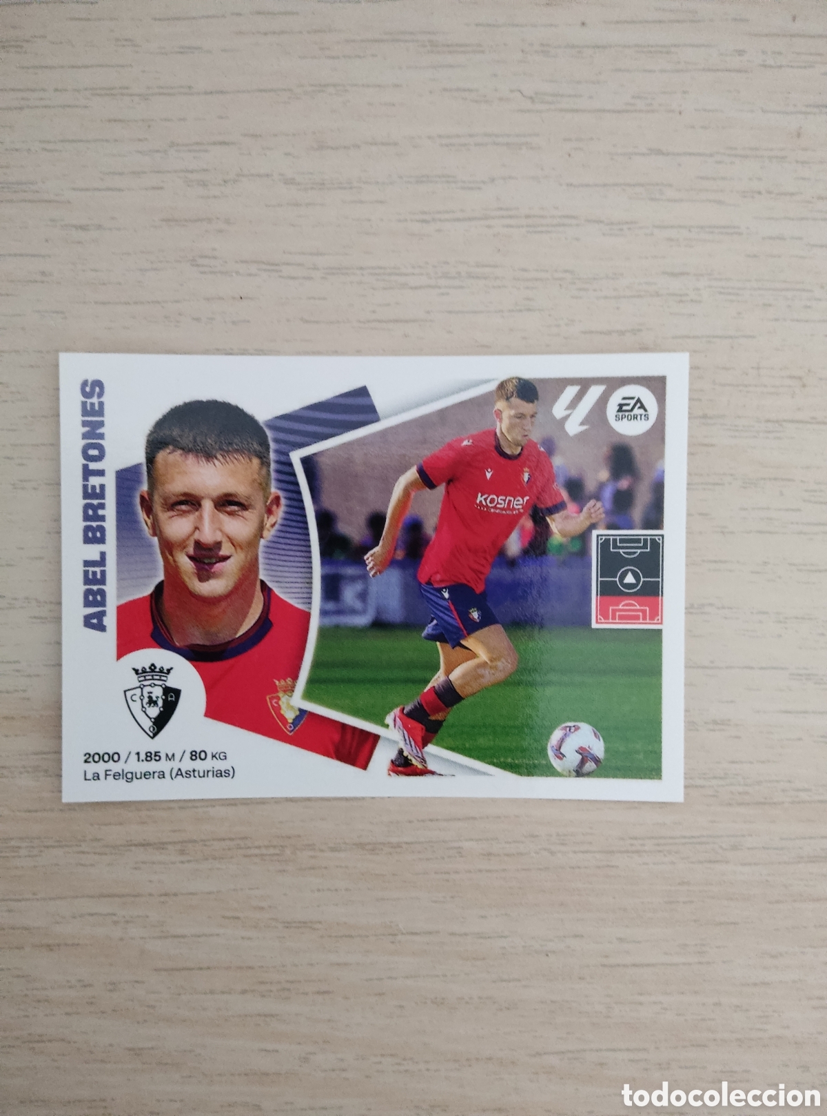 Fu&szlig;ball-Sticker: 10 ABEL BRETONES OSASUNA ULTIMO FICHAJE LIGA ESTE 2024 2025