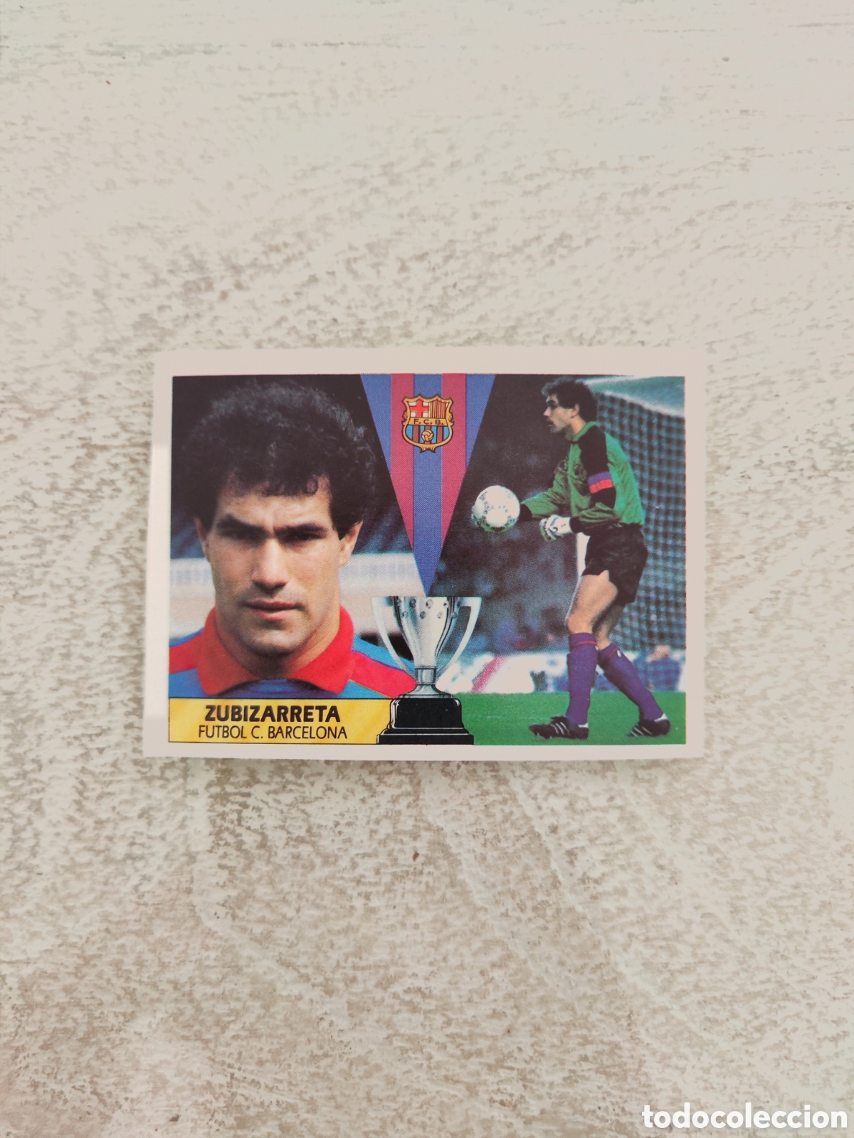 Fu&szlig;ball-Sticker: Este 87 88 despegado Barcelona Zubizarreta