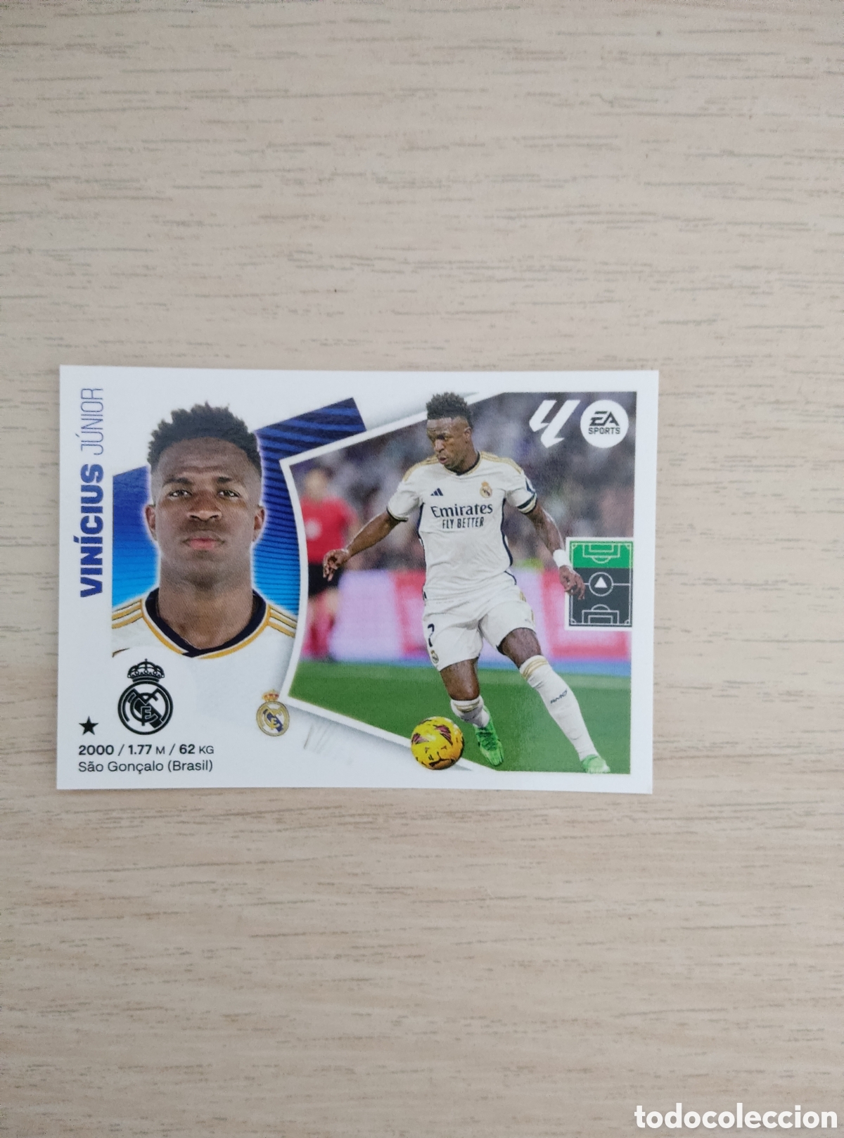 Fu&szlig;ball-Sticker: 19 VINICIUS REAL MADRID LIGA ESTE 2024 2025