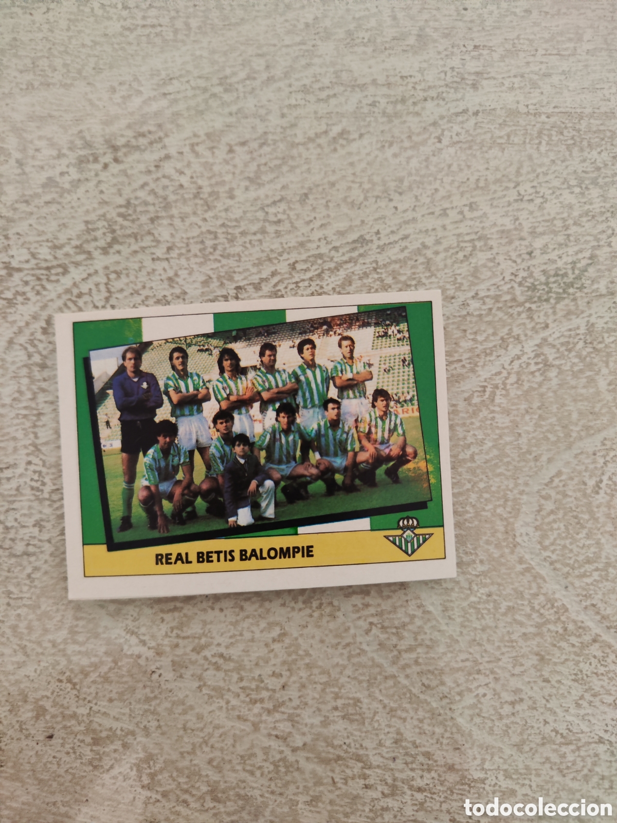 Fu&szlig;ball-Sticker: Este 87 88 despegado Real Betis alineaci&oacute;n