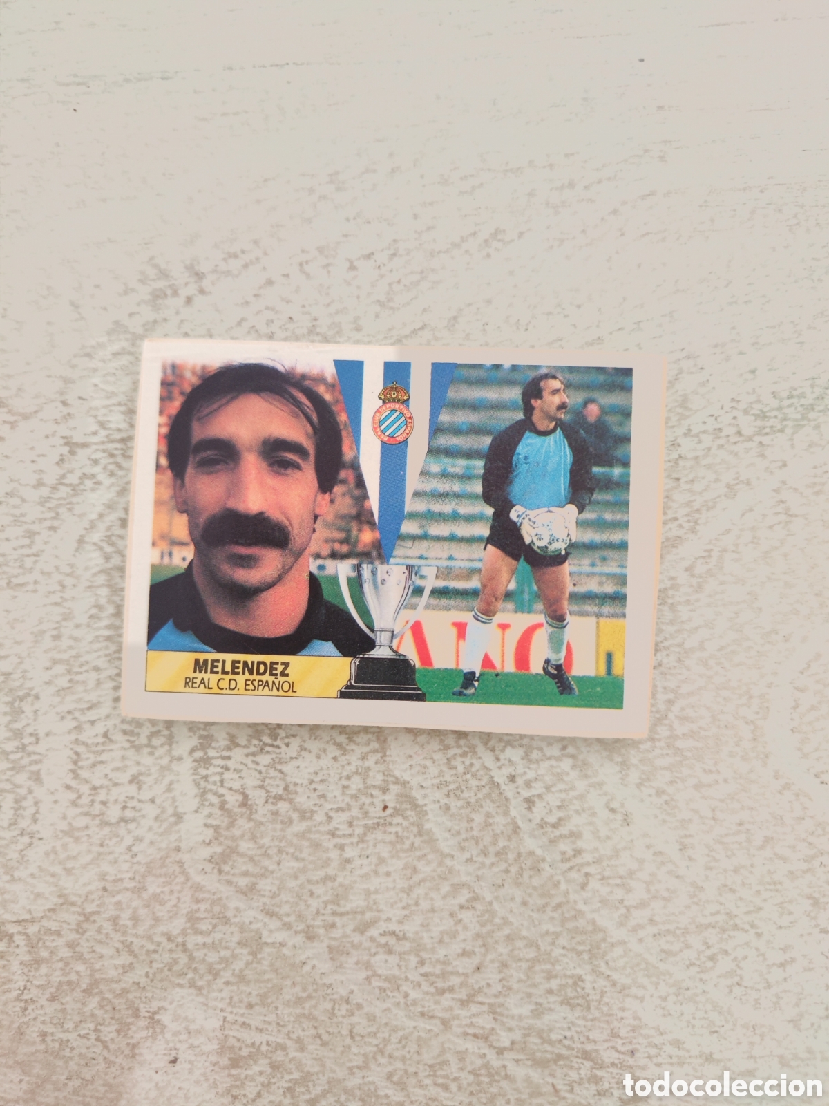 Football Stickers: Este 87 88 despegado Espa&ntilde;ol Men&eacute;ndez