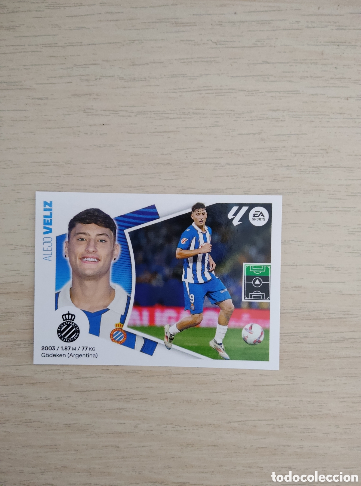 Cromos de f&uacute;tbol: 21 VELEZ ESPANYOL ULTIMO FICHAJE LIGA ESTE 2024 2025