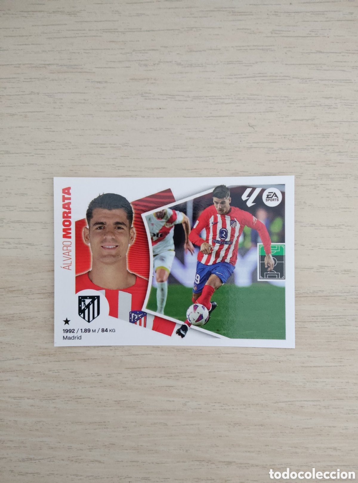 Cromos de f&uacute;tbol: 19 ALVARO MORATA ATLETICO MADRID LIGA ESTE 2024 2025