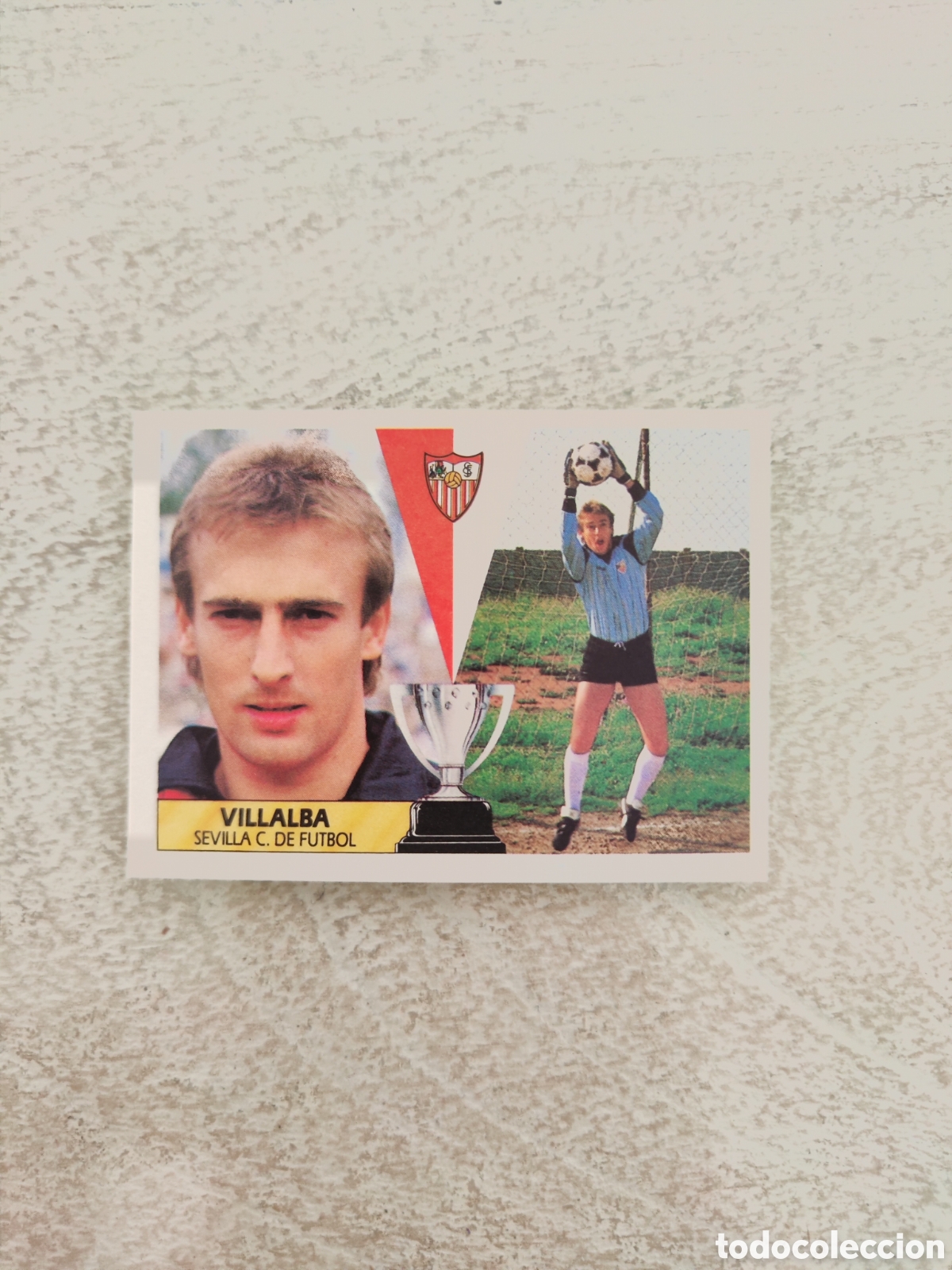 Cromos de f&uacute;tbol: Este 87 88 despegado Sevilla Villalba