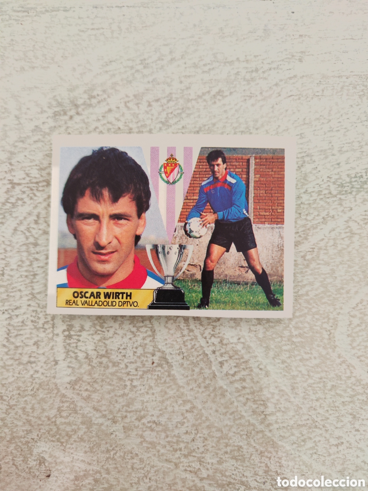 Cromos de f&uacute;tbol: Este 87 88 despegado Real Valladolid &Oacute;scar Wirth