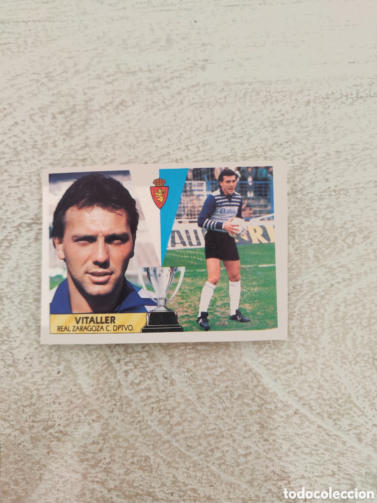 Cromos de f&uacute;tbol: Este 87 88 despegado Real Zaragoza Vitaller