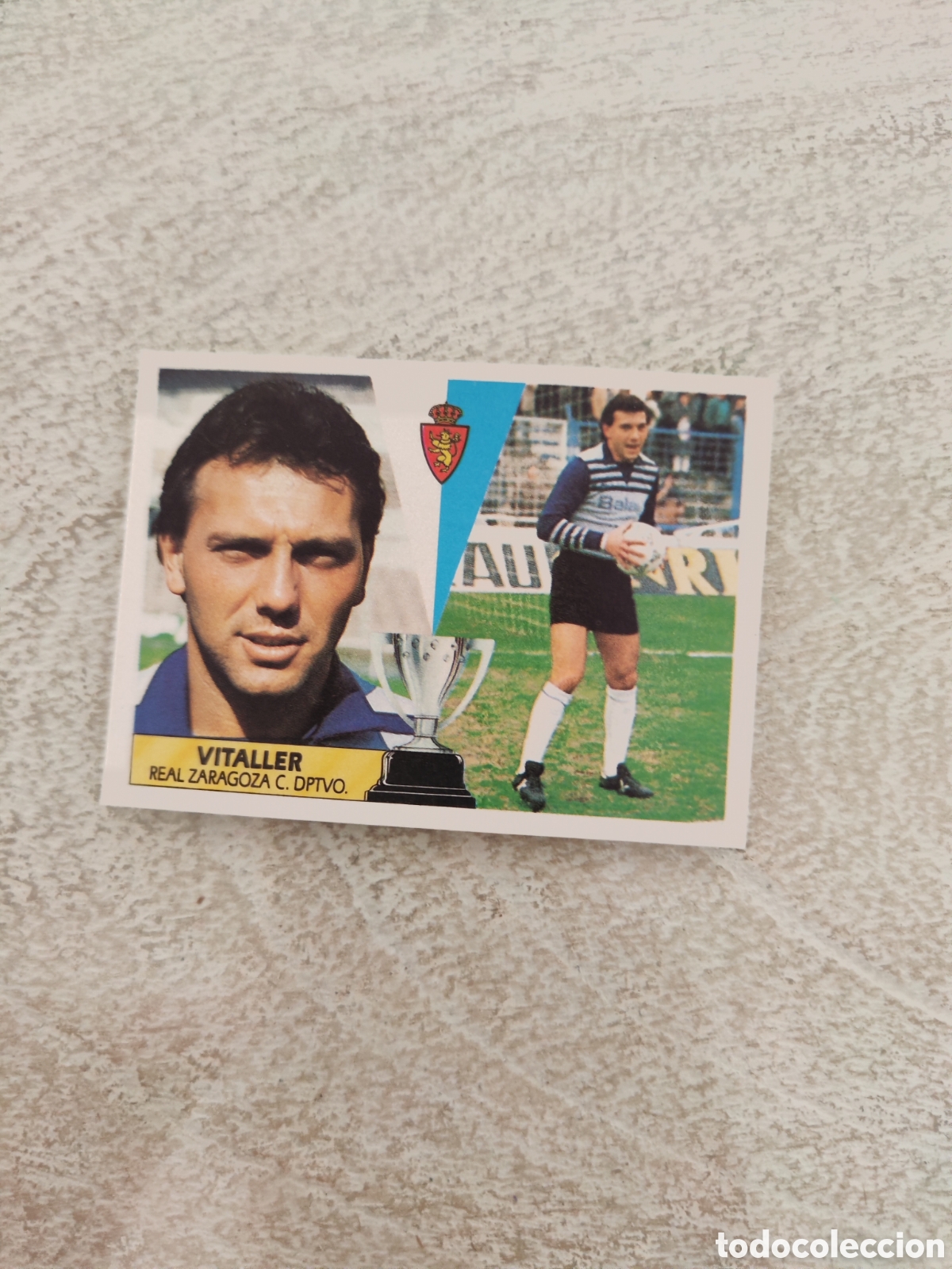 Cromos de f&uacute;tbol: Este 87 88 despegado Real Zaragoza Vitaller