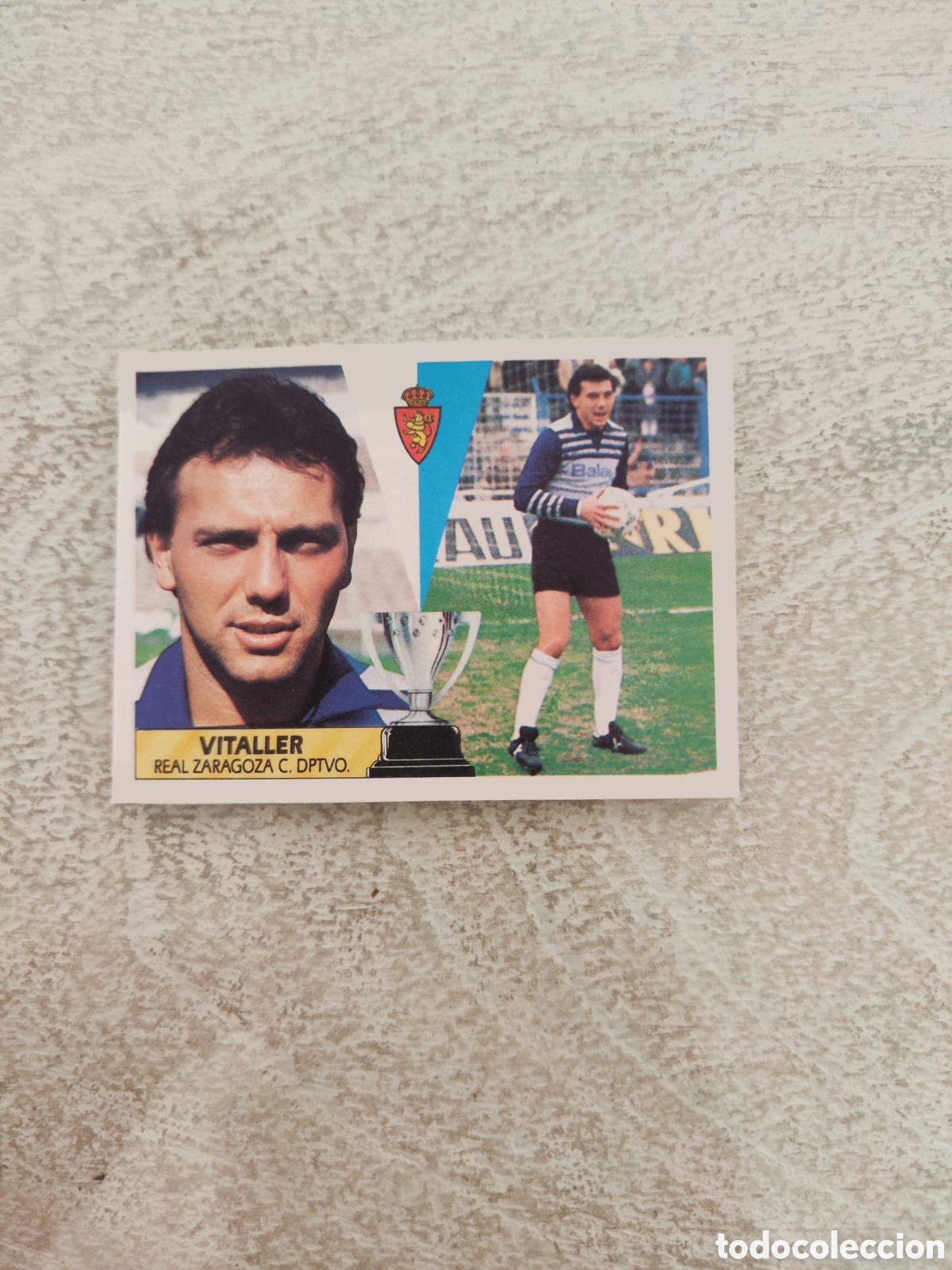 Cromos de f&uacute;tbol: Este 87 88 despegado Real Zaragoza Vitaller