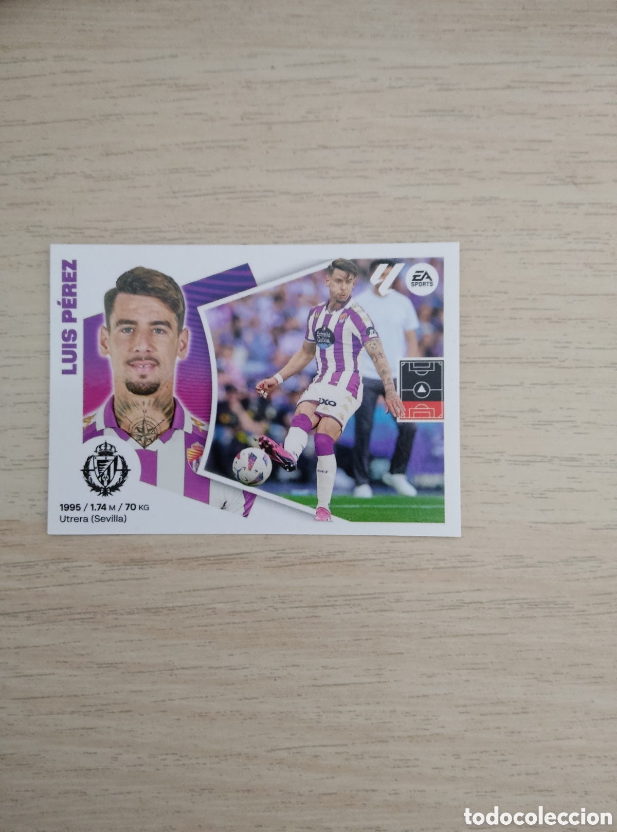 Cromos de f&uacute;tbol: 5 LUIS PEREZ VALLADOLID LIGA ESTE 2024 2025