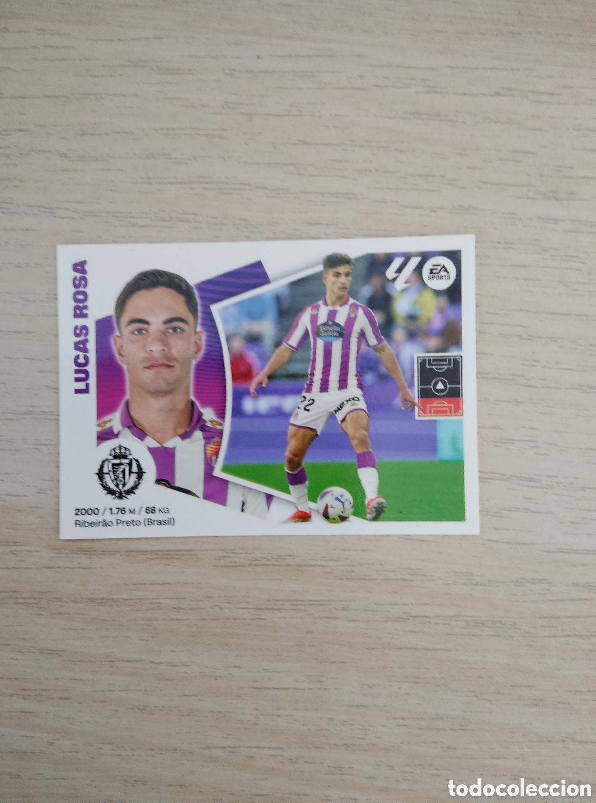 Cromos de f&uacute;tbol: 6 LUCAS ROSA VALLADOLID LIGA ESTE 2024 2025