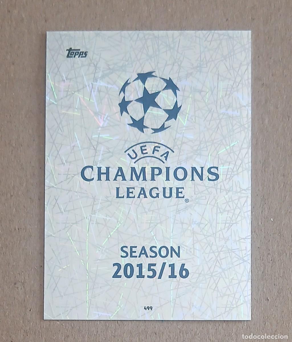 Cromos de f&uacute;tbol: CROMO n&ordm; 499 LOGO UEFA CHAMPIONS LEAGUE TOPPS MATCH ATTAX CHAMPIONS 2015-2016. Nuevo.
