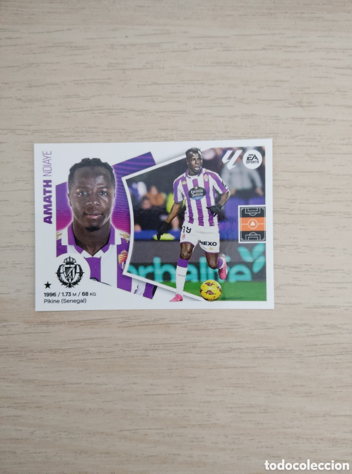 Cromos de f&uacute;tbol: 16 AMATH NDIAYE VALLADOLID LIGA ESTE 2024 2025