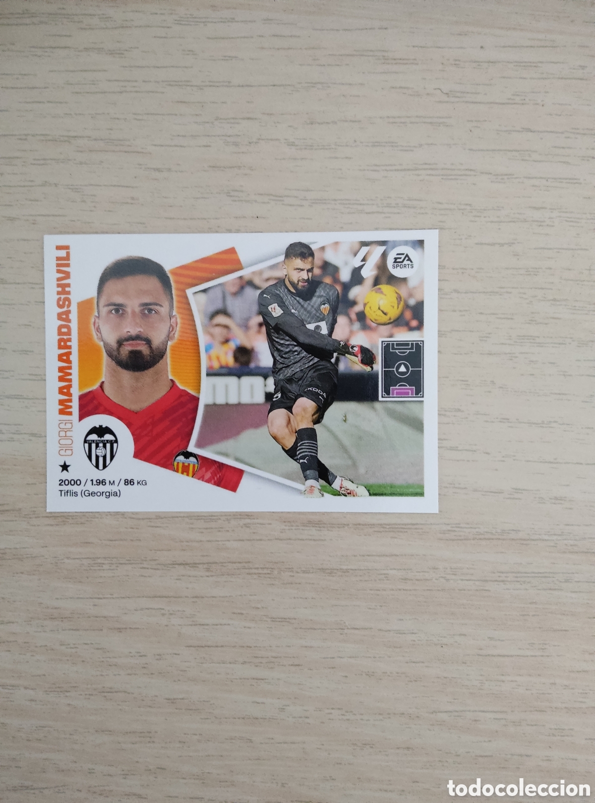 Cromos de f&uacute;tbol: 3 MAMARDASHVILI VALENCIA LIGA ESTE 2024 2025