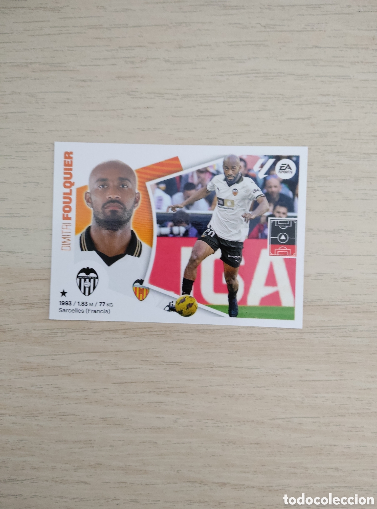 Cromos de f&uacute;tbol: 5 FOULQUIER VALENCIA LIGA ESTE 2024 2025