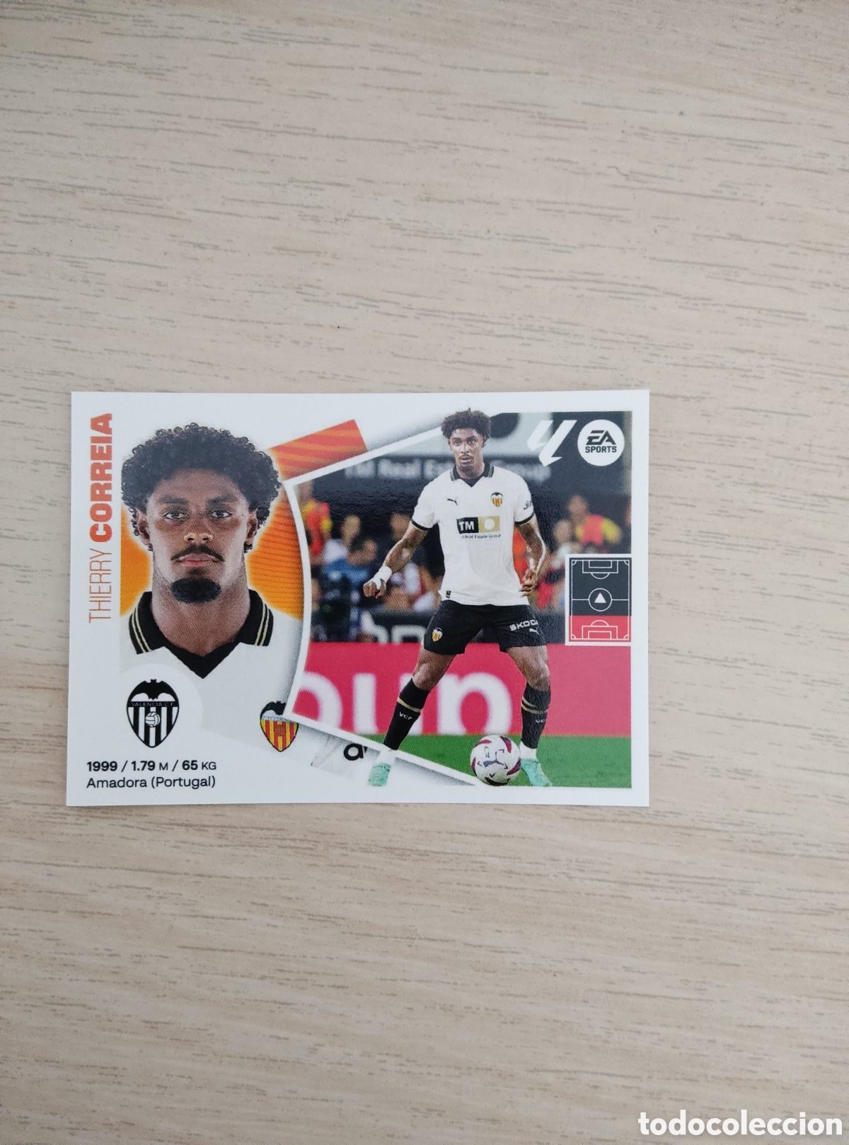 Cromos de f&uacute;tbol: 6 CORREIA VALENCIA LIGA ESTE 2024 2025