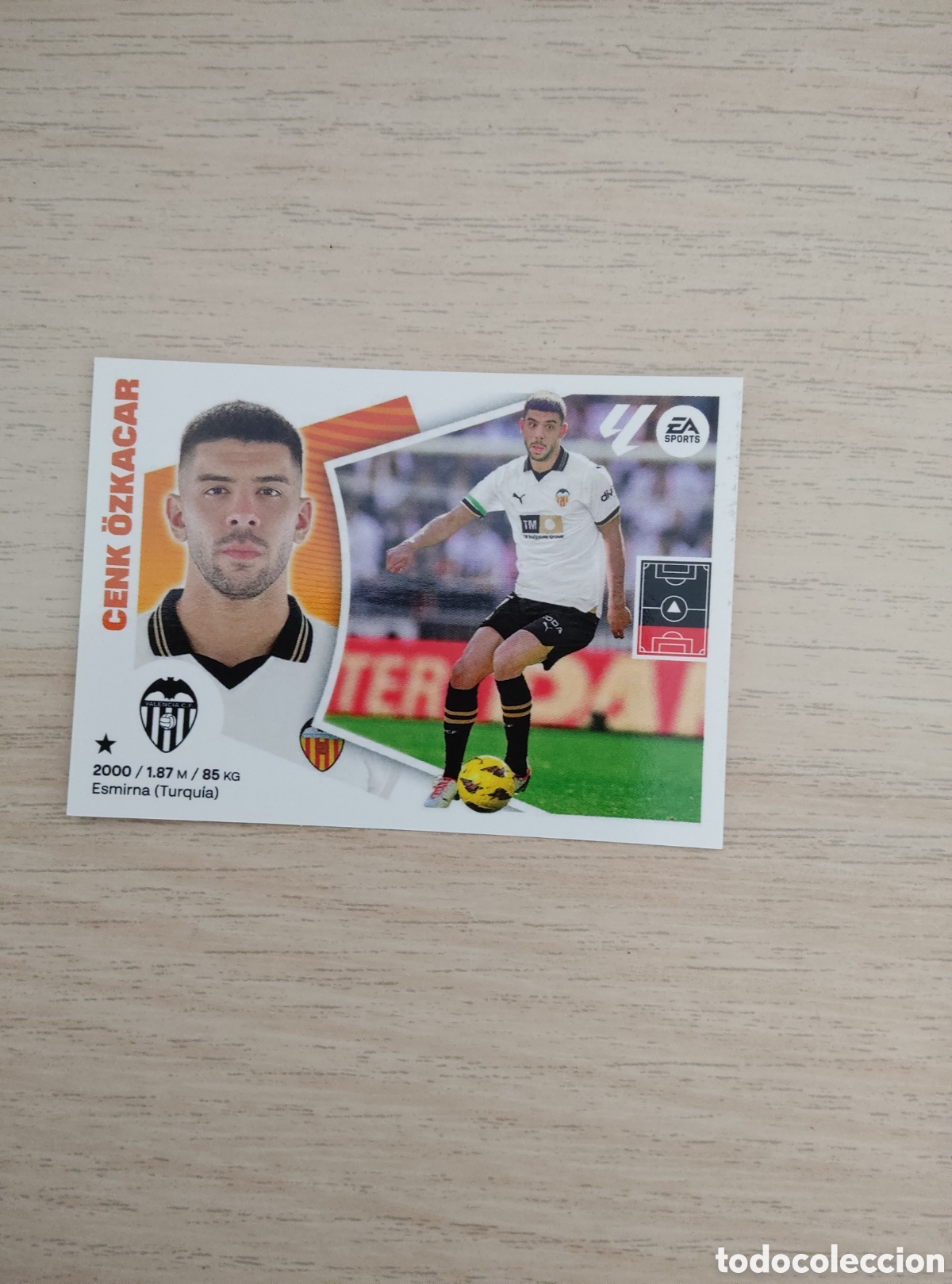 Cromos de Futebol: 7A CENK OZKACAR VALENCIA LIGA ESTE 2024 2025