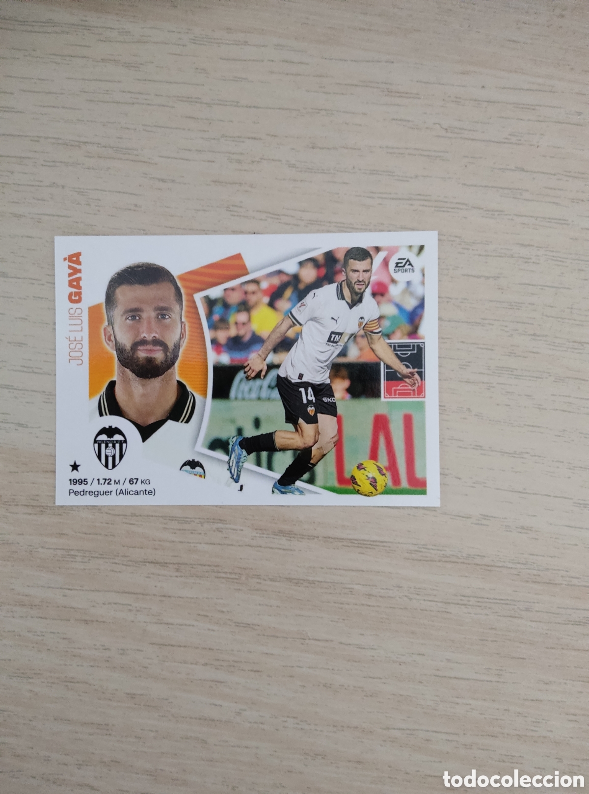 Cromos de Futebol: 10 JOSE LUIS GAYA VALENCIA LIGA ESTE 2024 2025