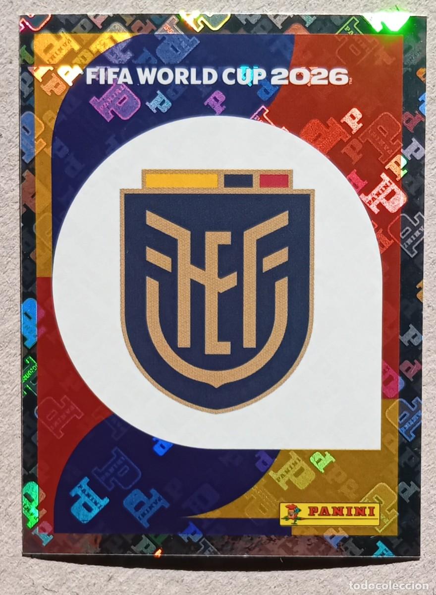 Cromos de Futebol: Figurina Panini 2026 Cromo World Cup Usa Mundial 2026 scudetto escudo badge Ecuador n ECU 1